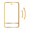 disegno smartphone color oro